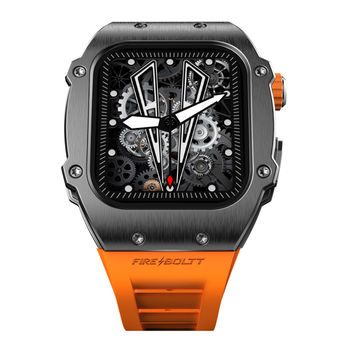 Fire-Boltt Asphalt Racing Edition Smartwatch with Bluetooth Calling | 1.91" Crystal View Display | 123 Sports Modes - Gun Metal Orange