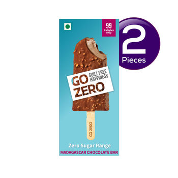 Go Zero - Madagascar Chocolate Bar - Low Calorie Icecream 70 ml Combo