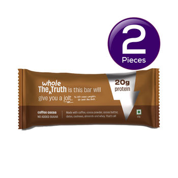 The Whole Truth 20g Protein Coffee Cocoa Protein Bar 67 gms Combo