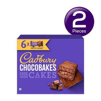 Cadbury Chocobakes Choc Layered Cakes 126 gms Combo