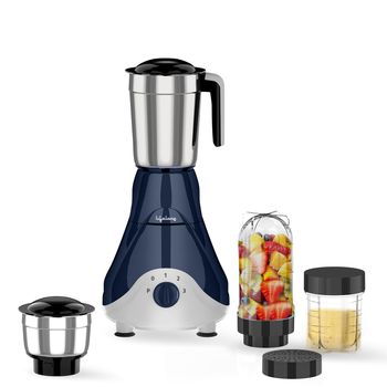 Lifelong Mixer Grinder For Kitchen-4 Jars 500 Watt Mixie-2 Nutri Bullet Jars For Smoothie Blending