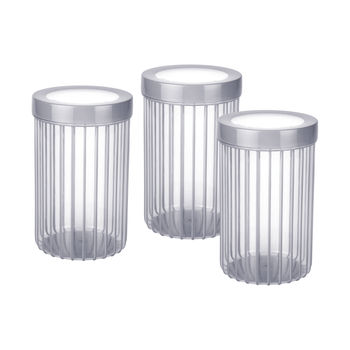 Joyo Better Home Linea Container 1500 Ml (3 Pcs Set)- Grey