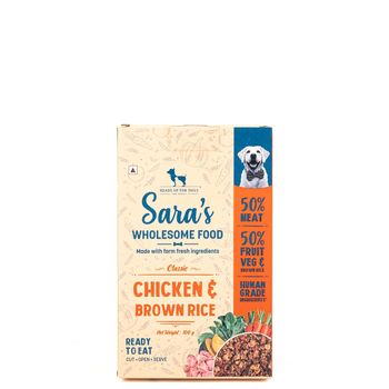 Heads Up For Tails Sara's Wholesome Classic Chicken & Brown Rice Dog Food Pack