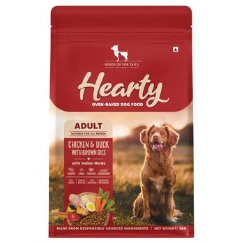 Hearty Oven-Baked Dry Food For Adult Dogs With Chicken, Duck & Brown Rice - All Breed