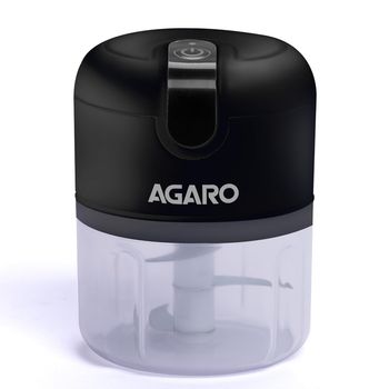 Agaro Elite Mini Electric Chopper, Stainless Steel Blades For Mincing Vegetable, Meat, Nuts, 250 Ml