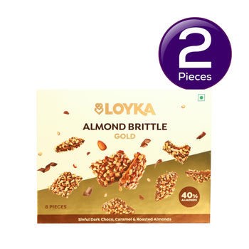 Loyka Almond Brittle Gold Box (8 pcs) 116 gms Combo