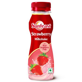 Sunfeast Strawberry Milkshake With Real Strawberry Pulp