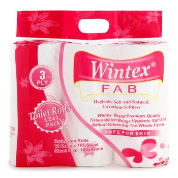 Wintex Fab Toilet Roll 12x1(3Ply)