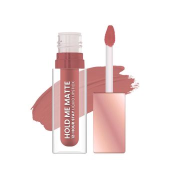 Swiss Beauty Hold Me Liquid Lipstick - Cute Nude | Lightweight