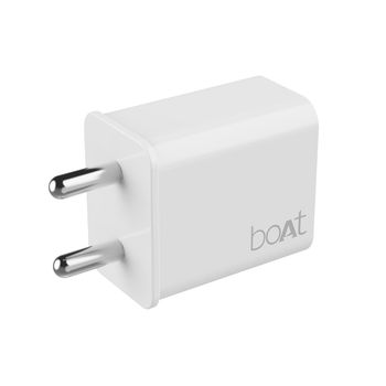 boAt WCDV 20W Super Fast Type C Wall Charger w/ 20W Fast Charging & Smart IC Protection (White)