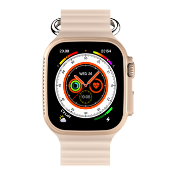 Fire-Boltt Warrior Smartwatch with Bluetooth Calling | 1.96" Display | Heart Rate Monitor - Rose Gold