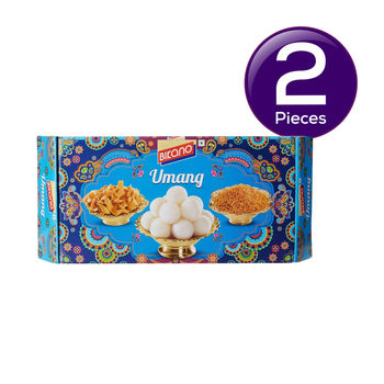 Bikano Umang Gift Pack ( Rasogulla 500g, Crunchy Munchy Masala Masti 85g, Aloo Bhujia 85g) 670 gms Combo