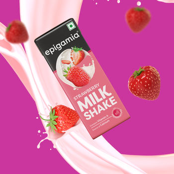 Epigamia Milkshake - Strawberry Tetrapack