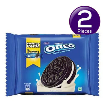 Cadbury Oreo Vanilla Creme Biscuit - Family Pack, 300 gms Combo