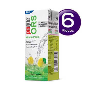 Cipla Prolyte ORS Nimbu Paani 200 ml Combo