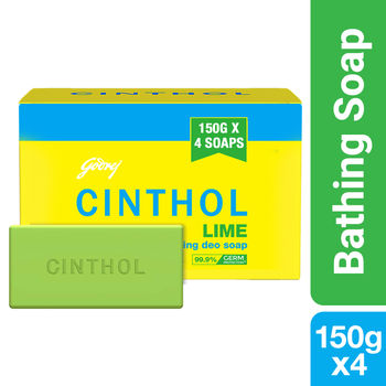 Cinthol Lime Bath Soap - Grade 1 Soap - For All Skin Types