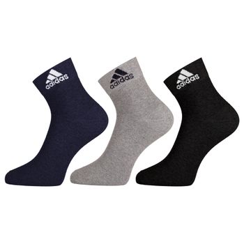 Adidas Men Pack of 3 Navy Blue Solid Socks AD-203-FS0615_CGB