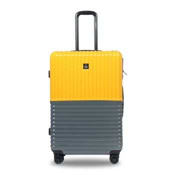 Nasher Miles Istanbul Cabin Hard-Sided ABS and PC Luggage 20 Inch (55 cm) Trolley Bag - Yellow & Grey