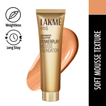 Lakme 9To5 Powerplay Mousse Foundation - Rose Ivory