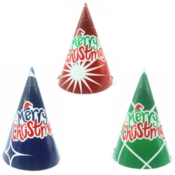 Merry Christmas Paper Cap Assorted