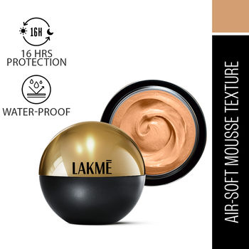 Lakme Xtraordin-Airy Mattereal Mousse Foundation, Matte Finish,Has Spf8, 05 Beige Honey