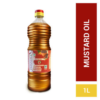 Patanjali Kachhi Ghani Mustard Oil Healthy Sarso ka Tel Cooking Oil for Daily Use Bottle