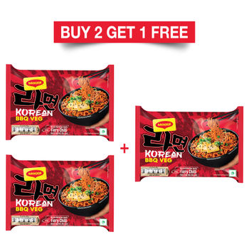 Maggi Korean Bbq Veg Instant Noodles 90 gms Combo