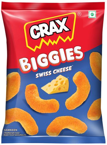 Crax Biggies Swiss Cheese Puffs 65 gms Combo 