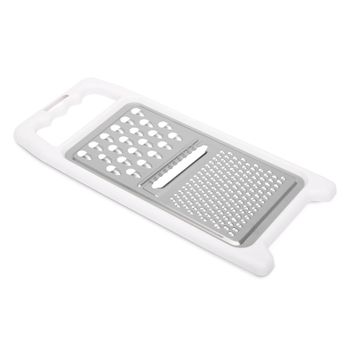 Fackelmann Stainless Steel Universal Grater With Plastic Handle | Ergonomic Non-Slip Handle