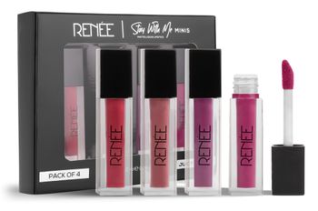 Renee Stay With Me Minis Matte Liquid Lipsticks, 01 Juicy Berries 2Ml Each