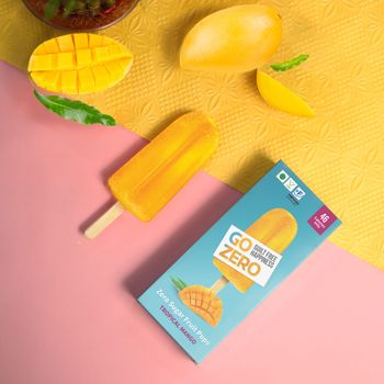 Go Zero Tropical Mango Low Calorie Fruit Popsicle