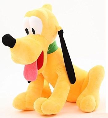 Babique Pluto Sitting Plush Soft Toy Cute Kids Animal Home Decor Boys/Girls (30 cm)