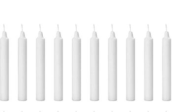 White Candle (Pack Of 10)