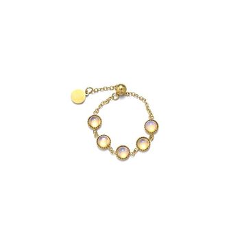 Salty Fashion Opalescent Chain Ring for Women