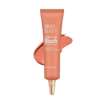 Swiss Beauty Cream It Up Blusher | Buildable & Blendable | Shade- Copper Cheeks, 10ml