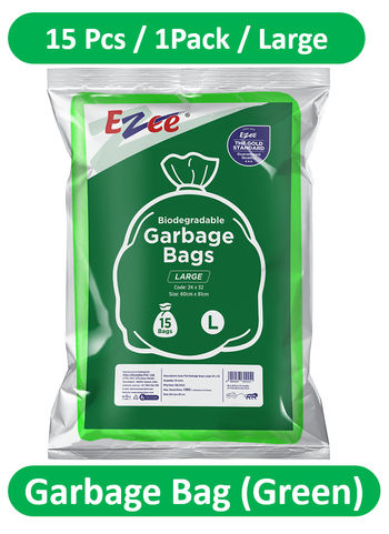 Ezee Biodegradeable Garbage Bags - Large (24 x 32 Inches)