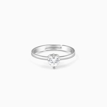 Giva Silver Passionate Love Ring