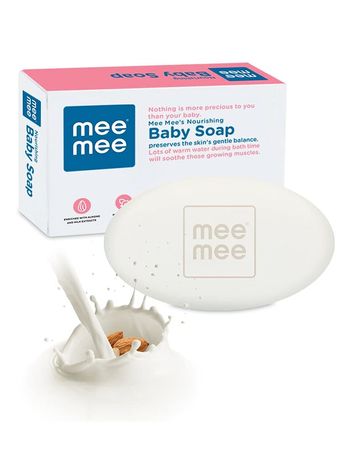 Mee Mee Nourishing Baby Soap For Bath Bar with 100% Natural Amond Oil & Milk Extract