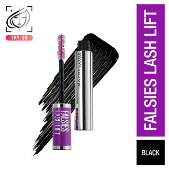 Maybelline New York Mascara, No Clumps, Transfer-Proof, Volumizing, Falsies Lash Lift, Black