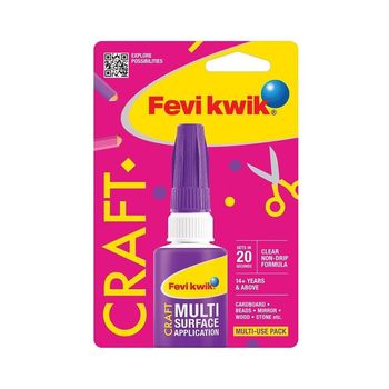 Fevikwik Art & Craft Adhesive 6G With Easy Applicator For Art & Craft Projects