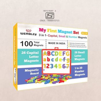 Wembley Fun With 3 In 1 Magnetic Alphabets For Kids Learning Brain Game Activity Toys For 5 Years