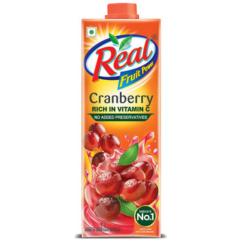 Real Fruit Power Cranberry Juice Tetrapack