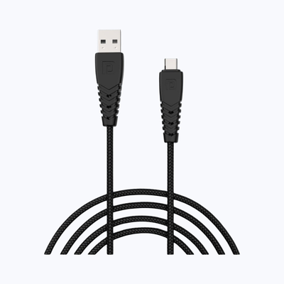 Portronics Konnect B Micro USB Cable - Black | Braided &  Tangle-Free | Fast Charging