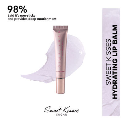 Simply Nam Sweet Kisses Lip Balm - Sugar (Clear)| Hydrating| Jojoba Oil| 3-In-1 Formula