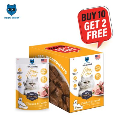 Premium Chicken and Lamb Gravy cat food