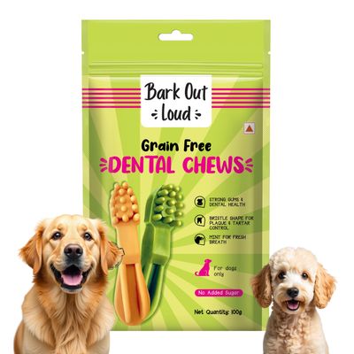 Dog Treats - Dental Brush Chews, Fresh Smell, Oral & Odour Care