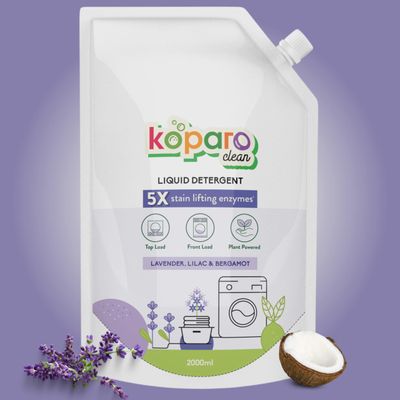 Lavender & Lilac Front & Top Load Natural Detergent Liquid | Pouch