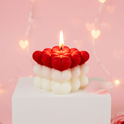 Scented Bubble Valentine's Candle | Prosperro Lumo
