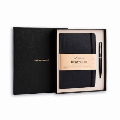 Notebook And Pen Executive Combo Set | Black