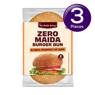 Zero Maida Burger Bun | Clean Label - Not Brown Combo